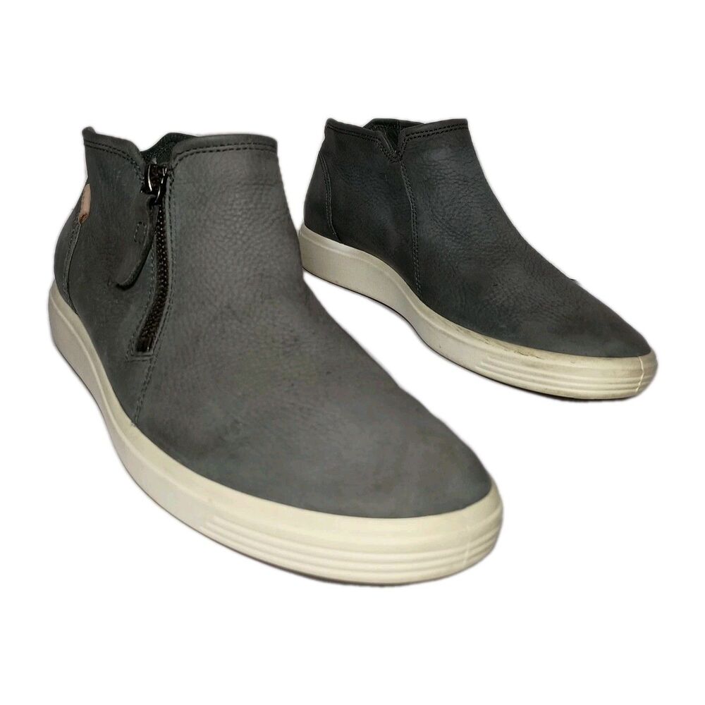 ECCO Women's Soft 7 Nubuck Zip Bootie Size 9 - 9.5 US Smooth Leather Shoe